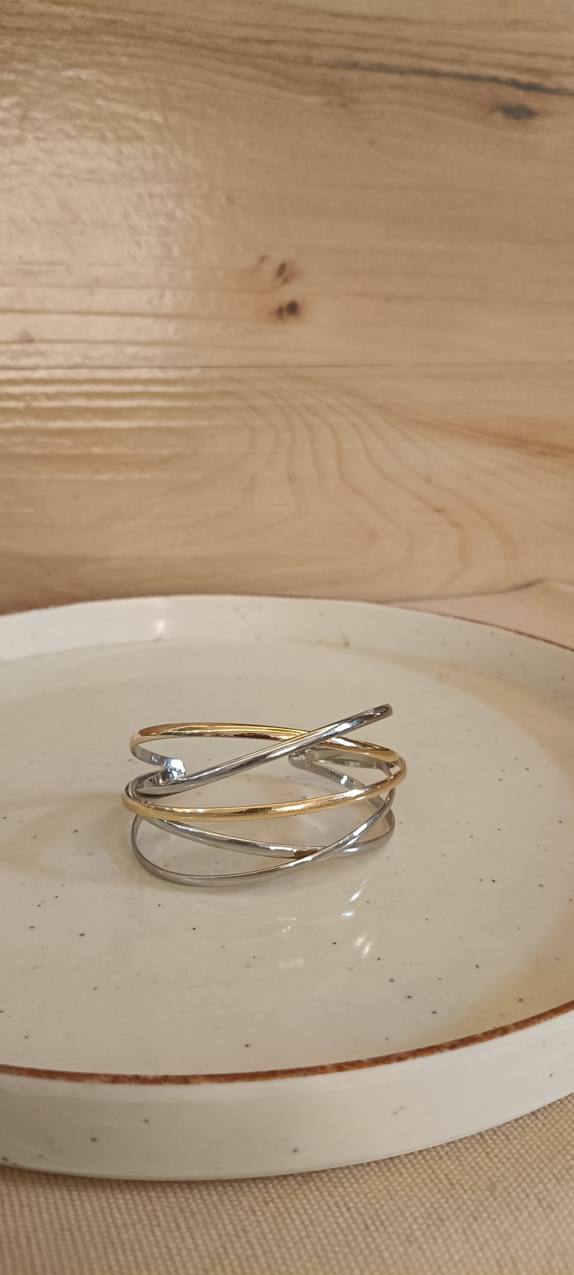 Elegance Intertwined - Where Gold Meets Silver