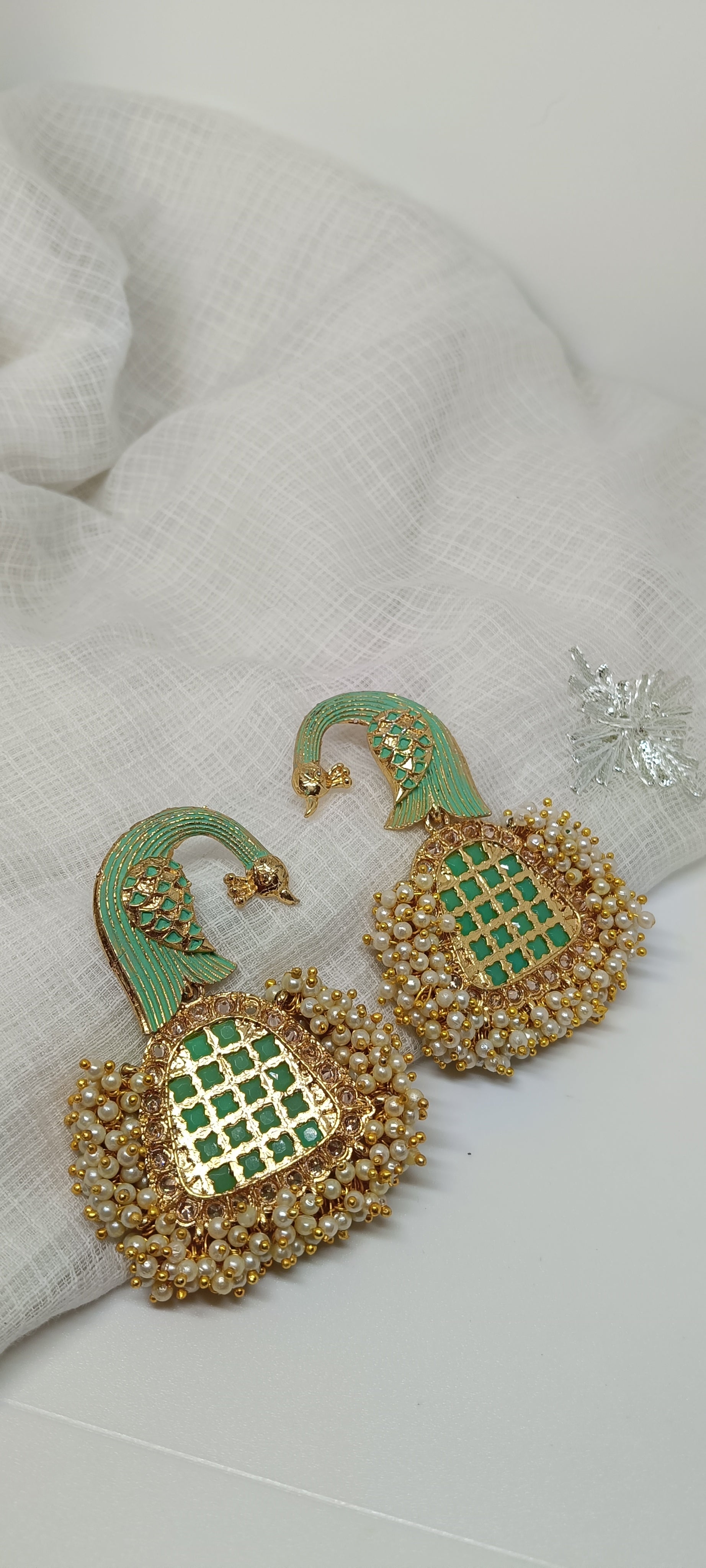 Peacock Shaped Earrings