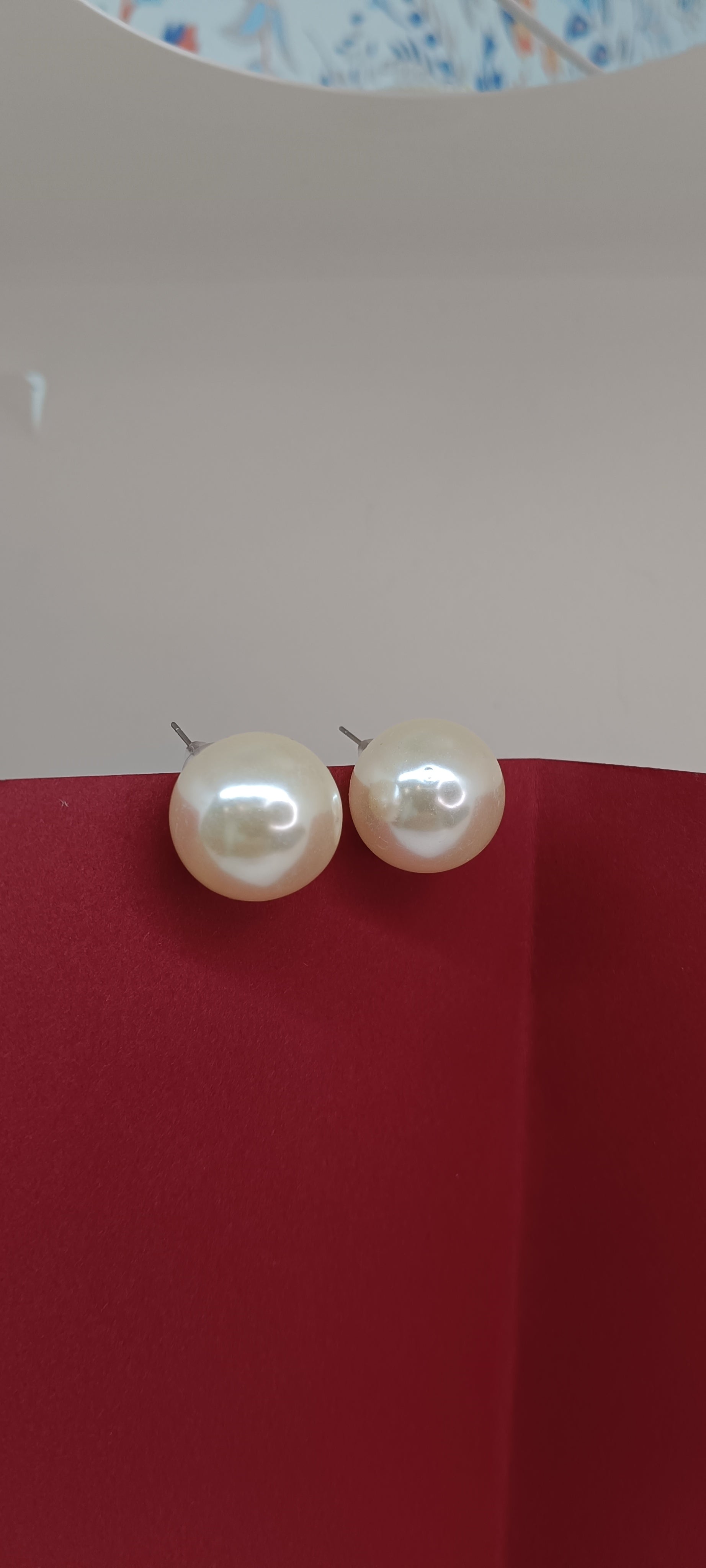 White Pearl Studs